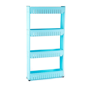Movable Plastic Interspace Storage Rack - Kitchen/Bathroom Racks