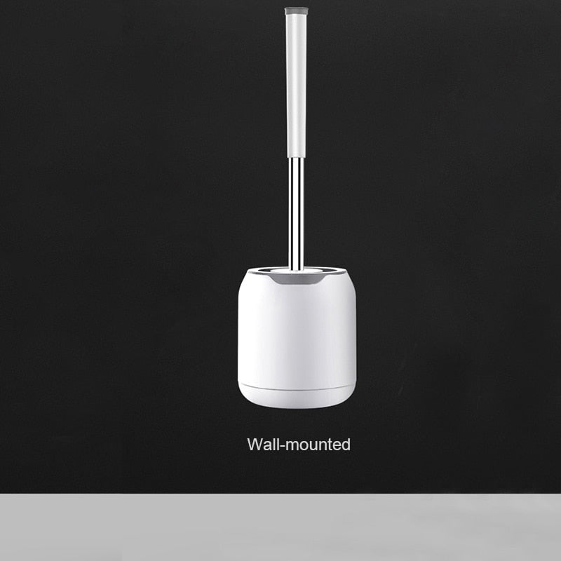 TPR Soft Silicone Toilet Brush With Hide Tweezers Toilet Bowl