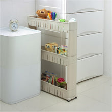 Load image into Gallery viewer, Movable Plastic Interspace Storage Rack - Kitchen/Bathroom Racks