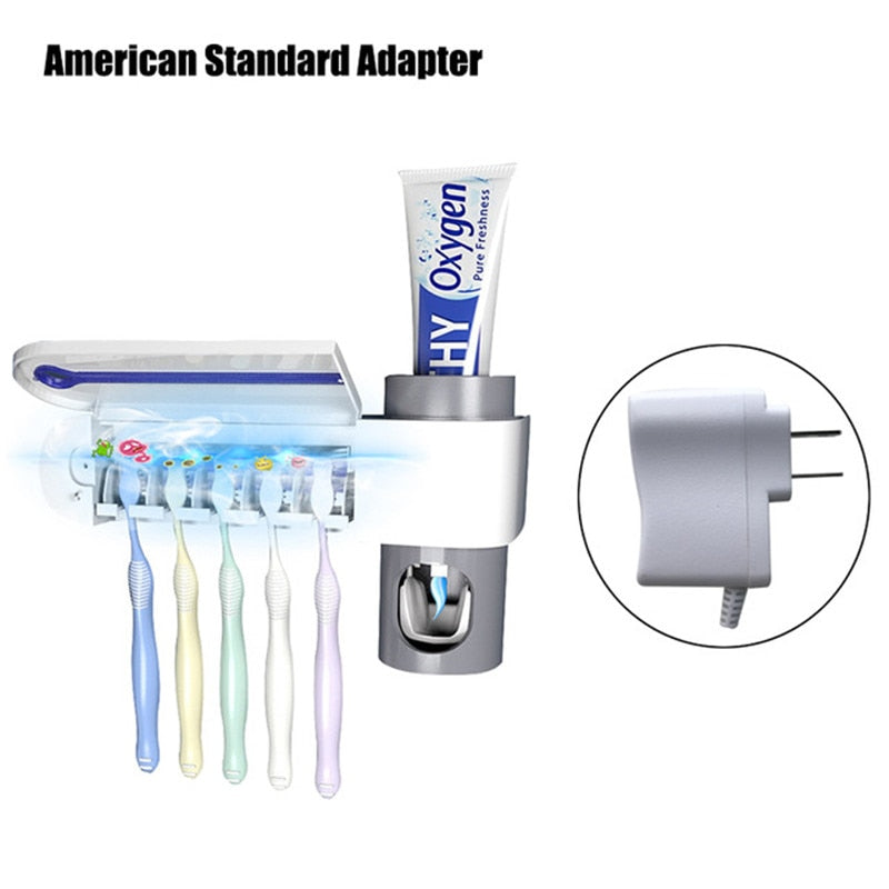 Antibacterial Ultraviolet Toothbrush Holder