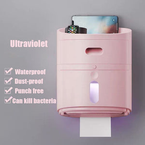 UV Sterilization Toilet Paper Holder