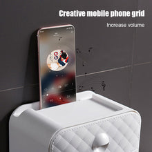 Load image into Gallery viewer, Waterproof Wall Mount Toilet Paper Holder Shelf