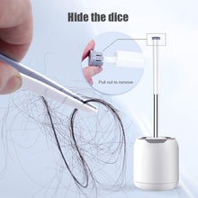 Load image into Gallery viewer, TPR Soft Silicone Toilet Brush With Hide Tweezers Toilet Bowl