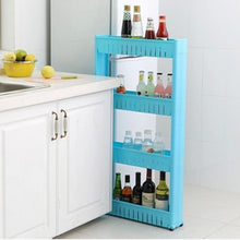 Load image into Gallery viewer, Movable Plastic Interspace Storage Rack - Kitchen/Bathroom Racks