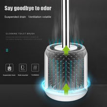 Load image into Gallery viewer, TPR Soft Silicone Toilet Brush With Hide Tweezers Toilet Bowl