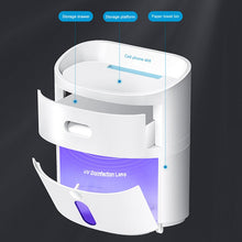 Load image into Gallery viewer, UV Sterilization Toilet Paper Holder