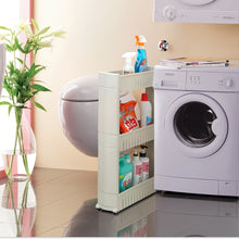 Load image into Gallery viewer, Movable Plastic Interspace Storage Rack - Kitchen/Bathroom Racks