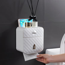Load image into Gallery viewer, Waterproof Wall Mount Toilet Paper Holder Shelf