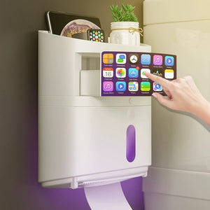 UV Sterilization Toilet Paper Holder